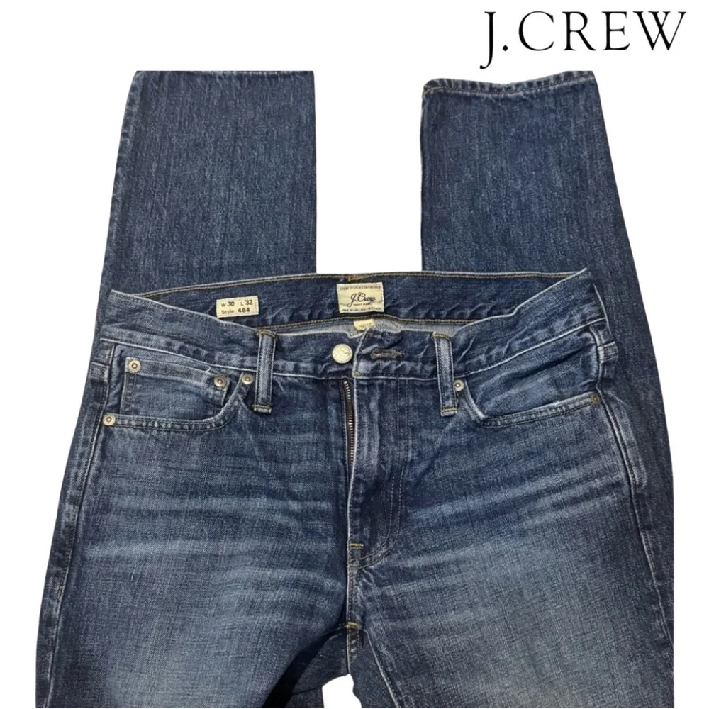 J. Crew 484 Men's Denim Blue Jeans 30” boys uniform back to school pants cotton